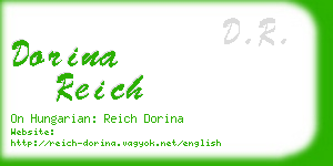 dorina reich business card